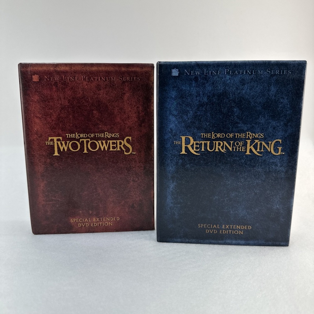 The Lord of the Rings Two Towers & Return of the King Extended DVD Set